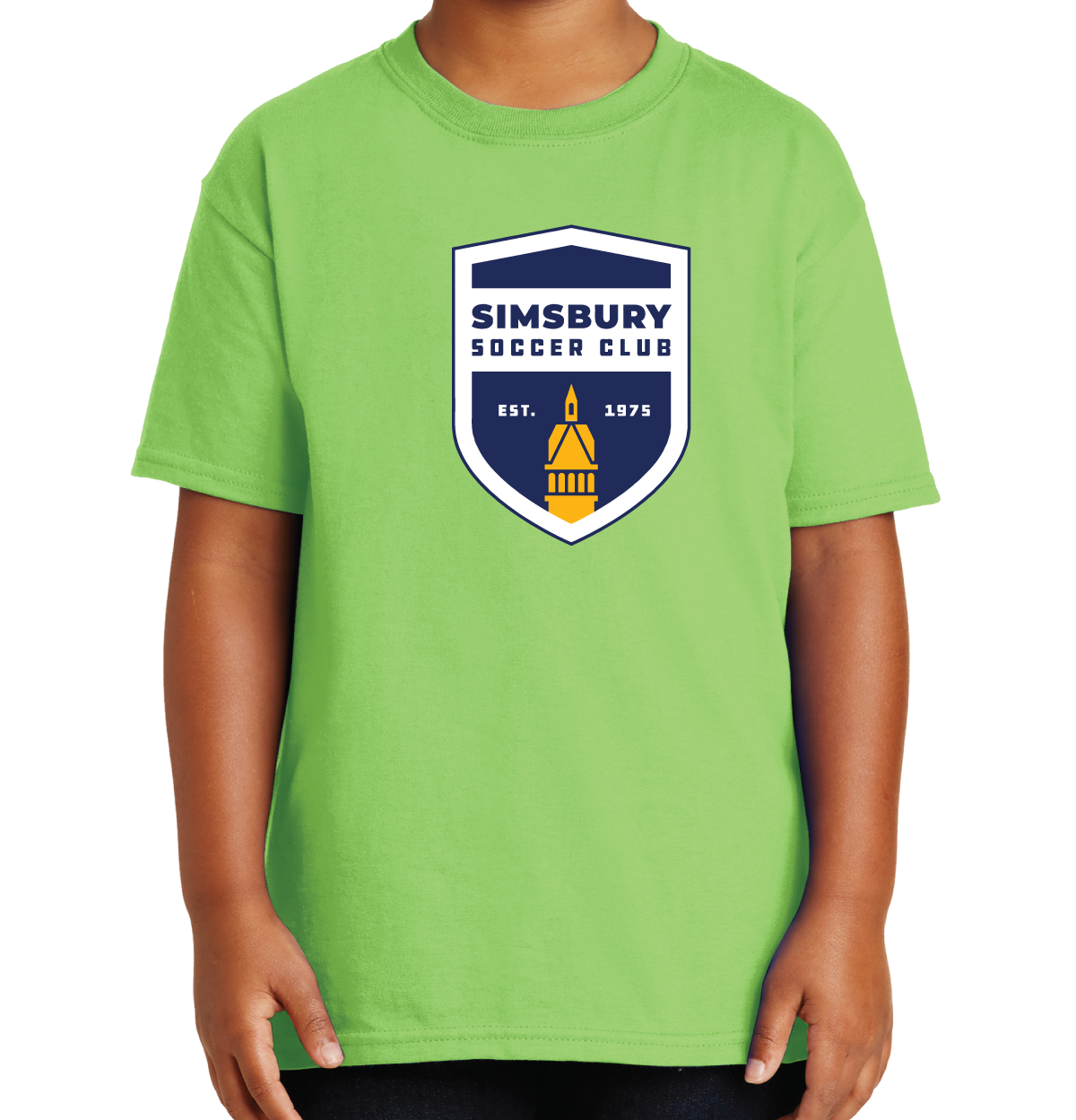 T-Shirt: Simsbury Soccer Shield Full Front