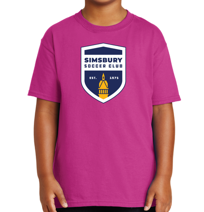 T-Shirt: Simsbury Soccer Shield Full Front
