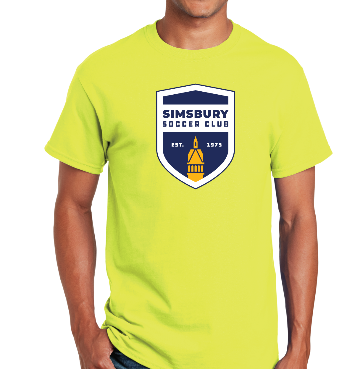 T-Shirt: Simsbury Soccer Shield Full Front