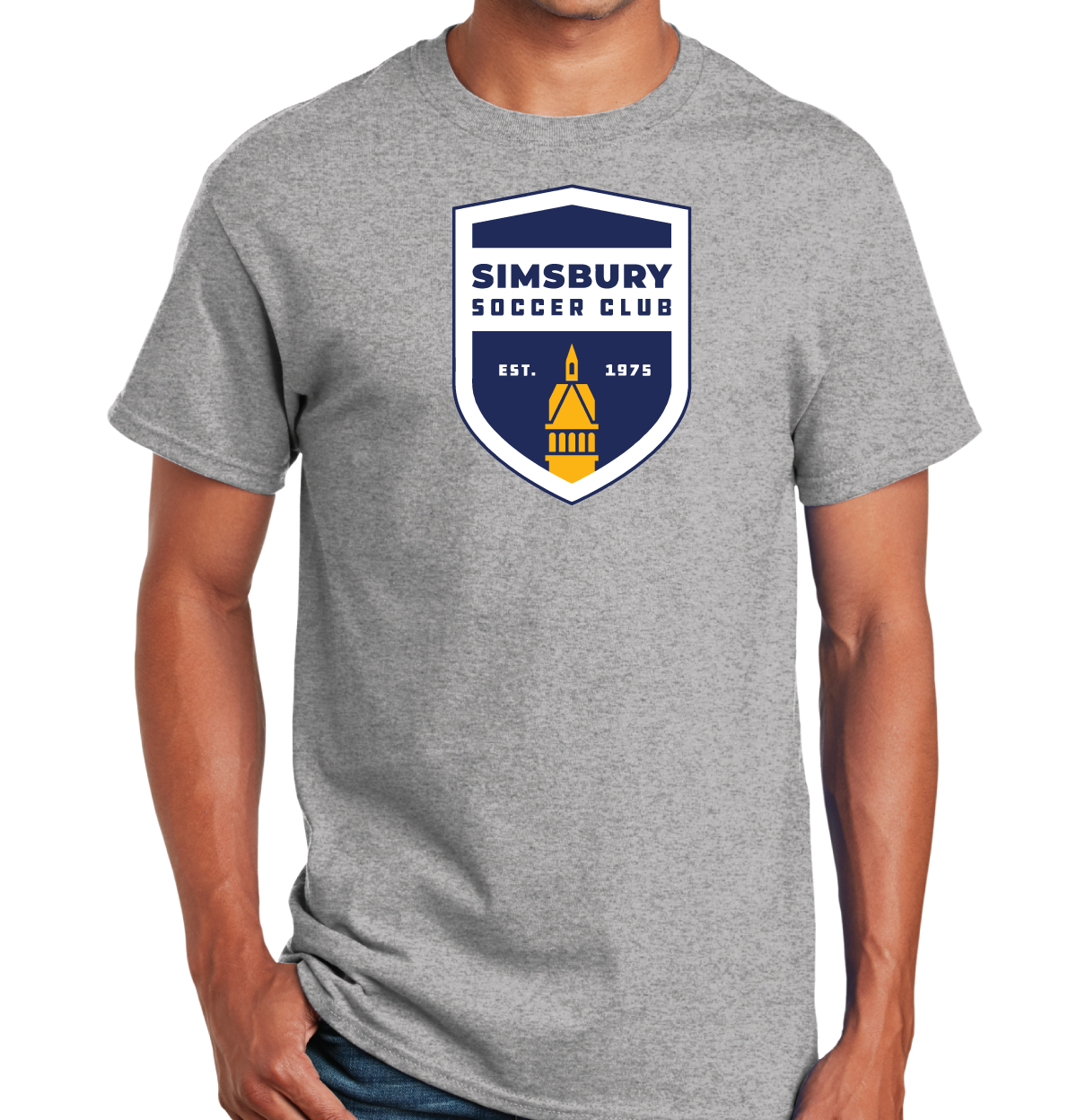 T-Shirt: Simsbury Soccer Shield Full Front