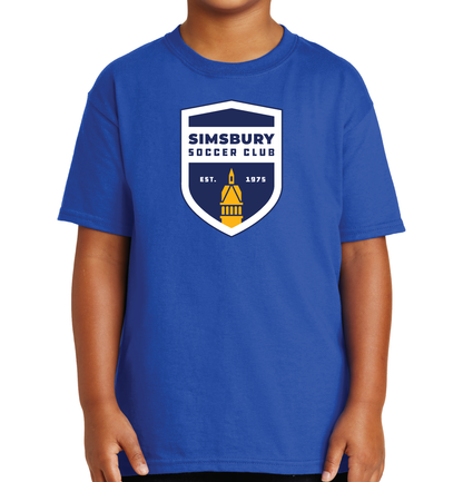 T-Shirt: Simsbury Soccer Shield Full Front