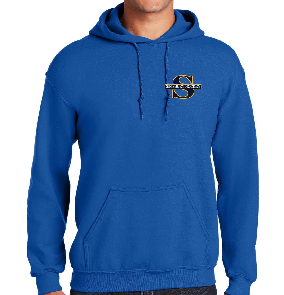 Hooded Sweatshirt: Simsbury Youth Hockey Left Chest Embroidered Logo