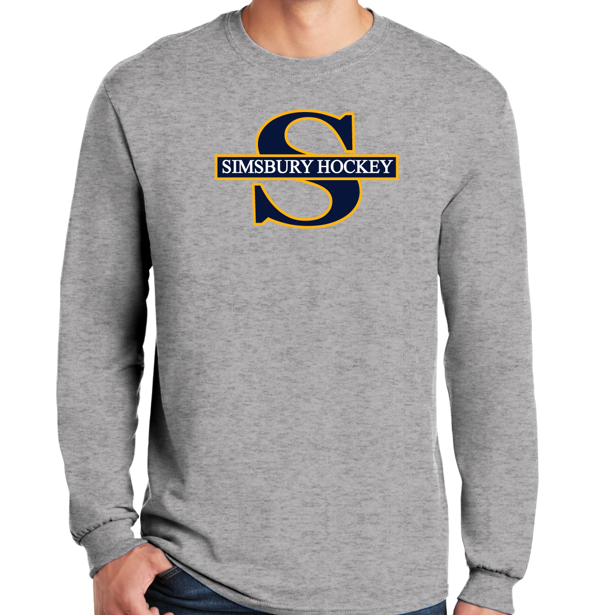 Long Sleeve T-Shirt: Simsbury Youth Hockey