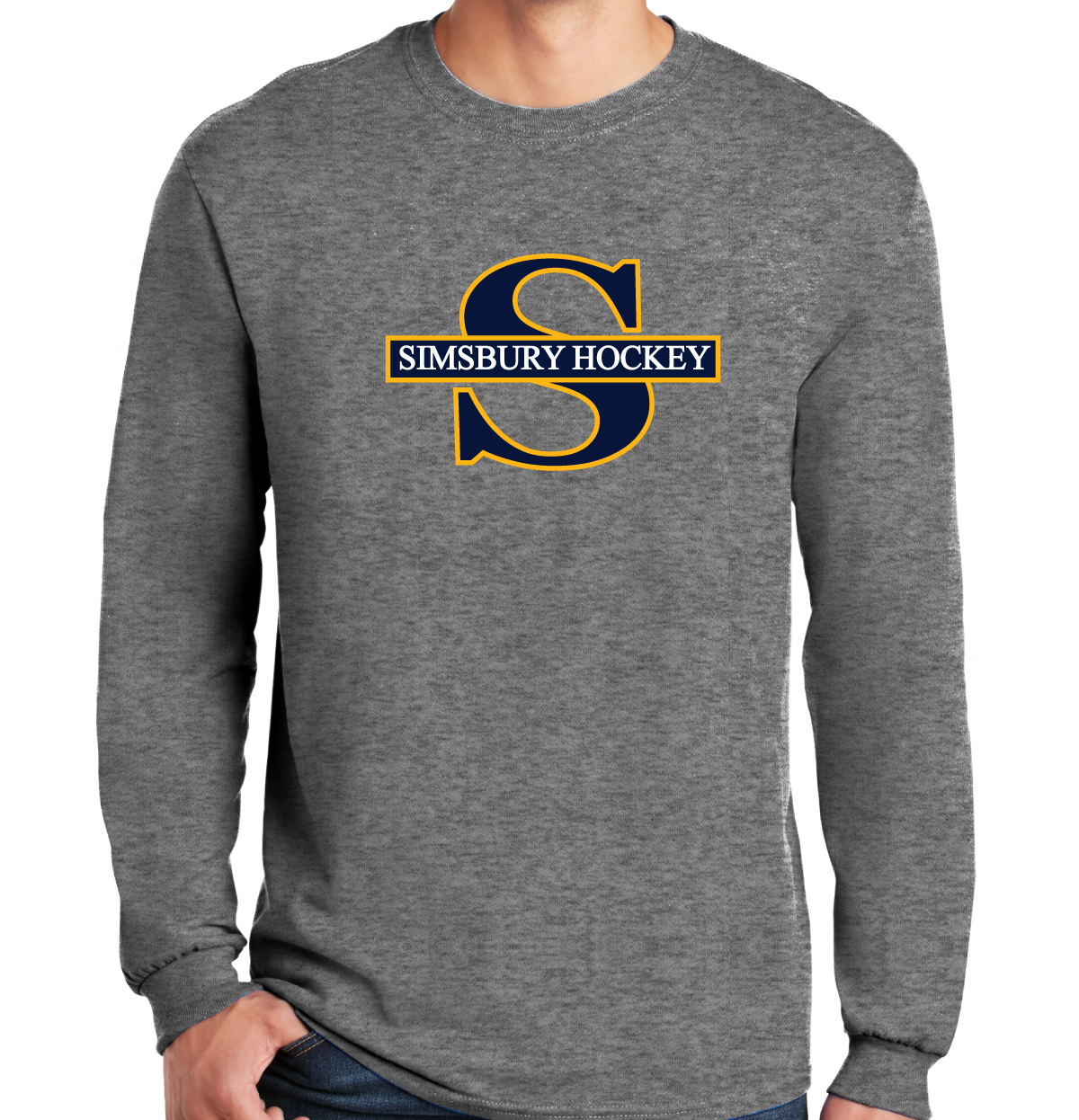 Long Sleeve T-Shirt: Simsbury Youth Hockey