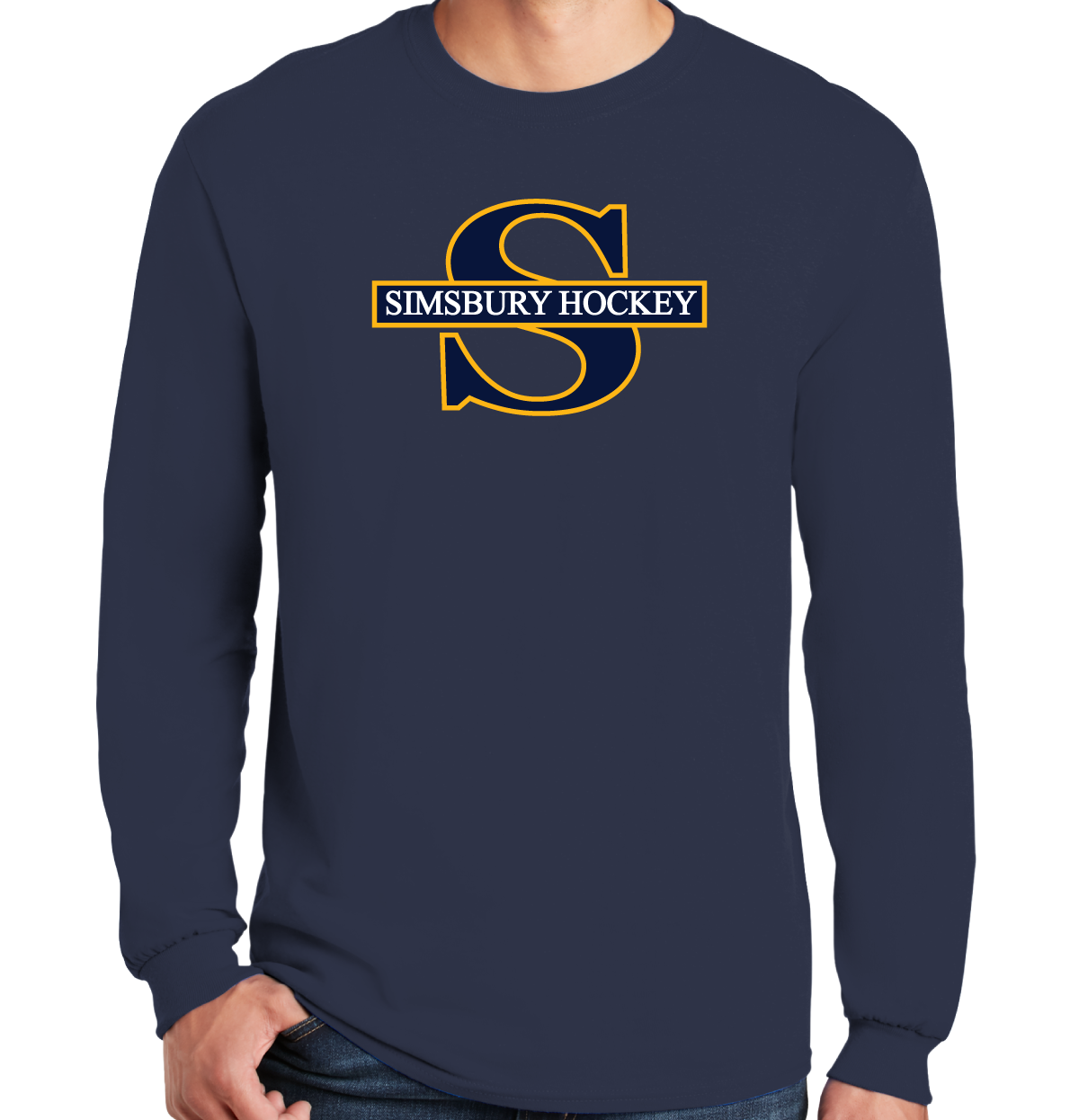 Long Sleeve T-Shirt: Simsbury Youth Hockey