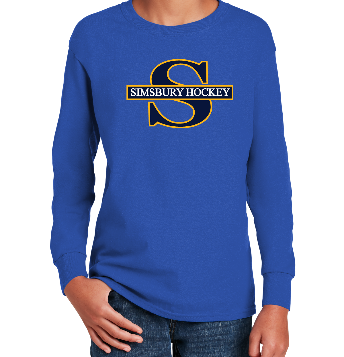 Long Sleeve T-Shirt: Simsbury Youth Hockey