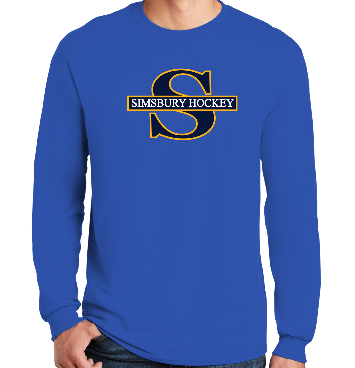 Long Sleeve T-Shirt: Simsbury Youth Hockey