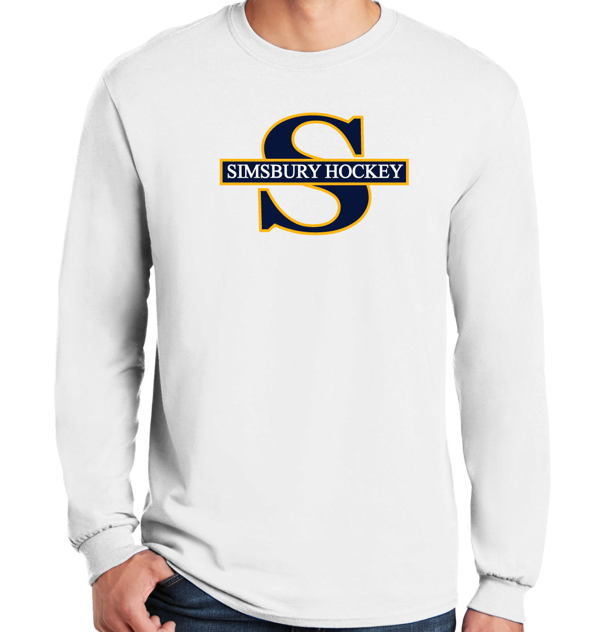 Long Sleeve T-Shirt: Simsbury Youth Hockey