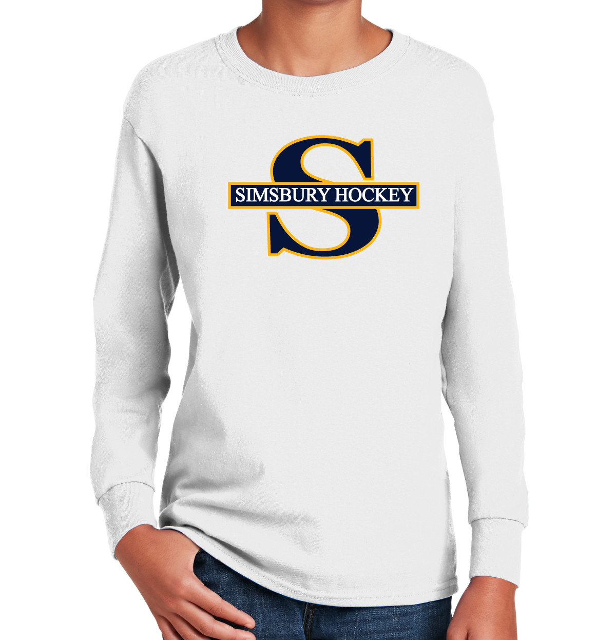 Long Sleeve T-Shirt: Simsbury Youth Hockey