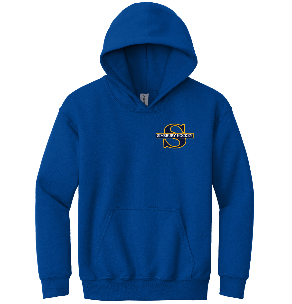 Hooded Sweatshirt: Simsbury Youth Hockey Left Chest Embroidered Logo