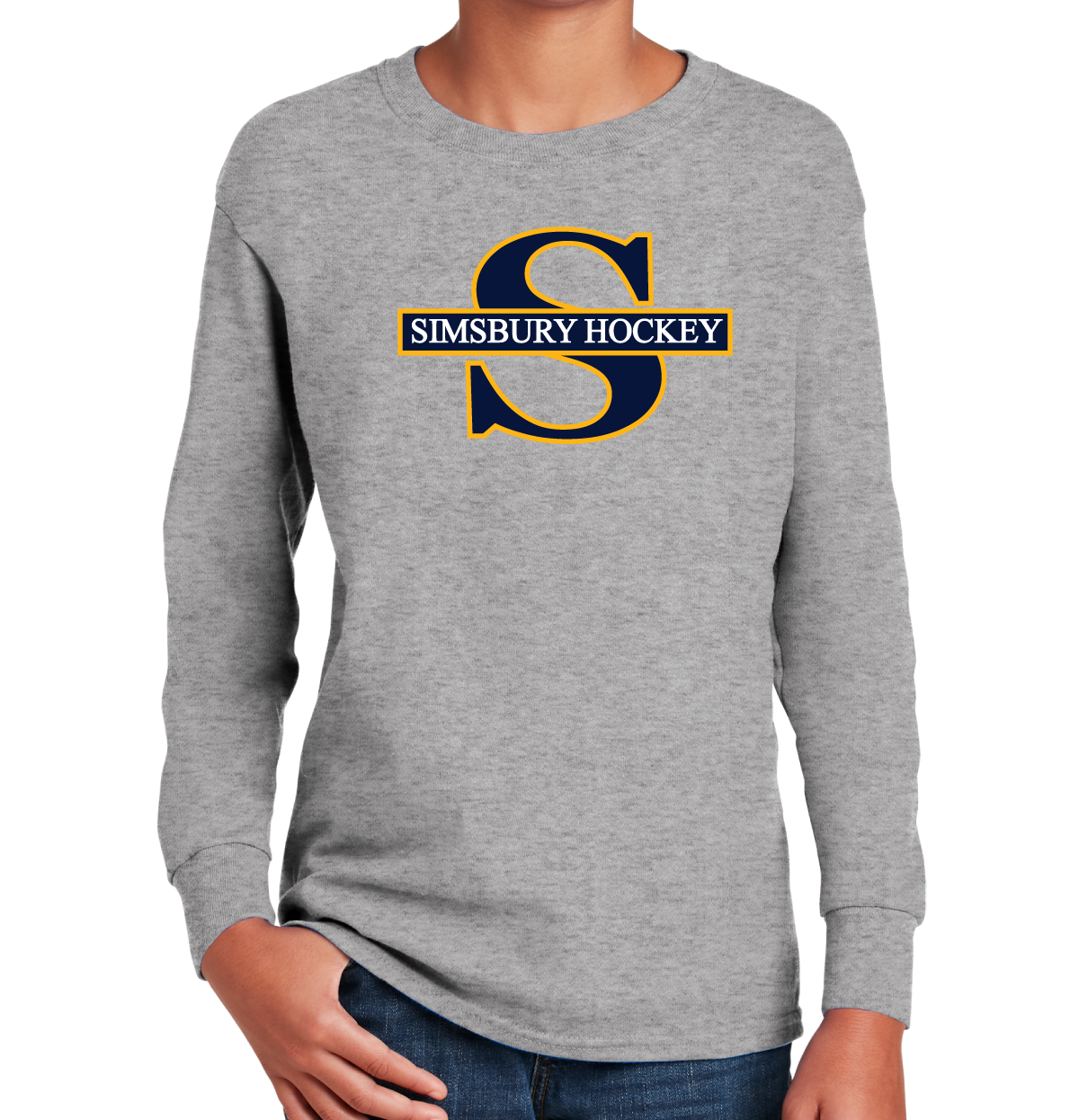 Long Sleeve T-Shirt: Simsbury Youth Hockey