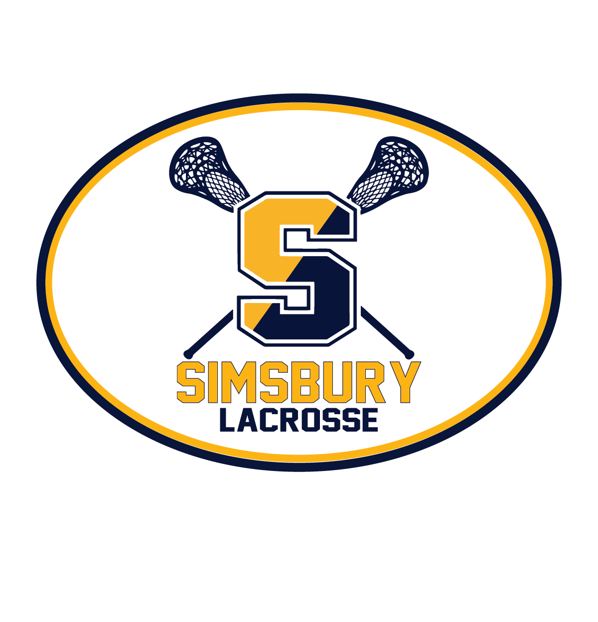 Fat Head Removable Sticker: Simsbury Lacrosse S
