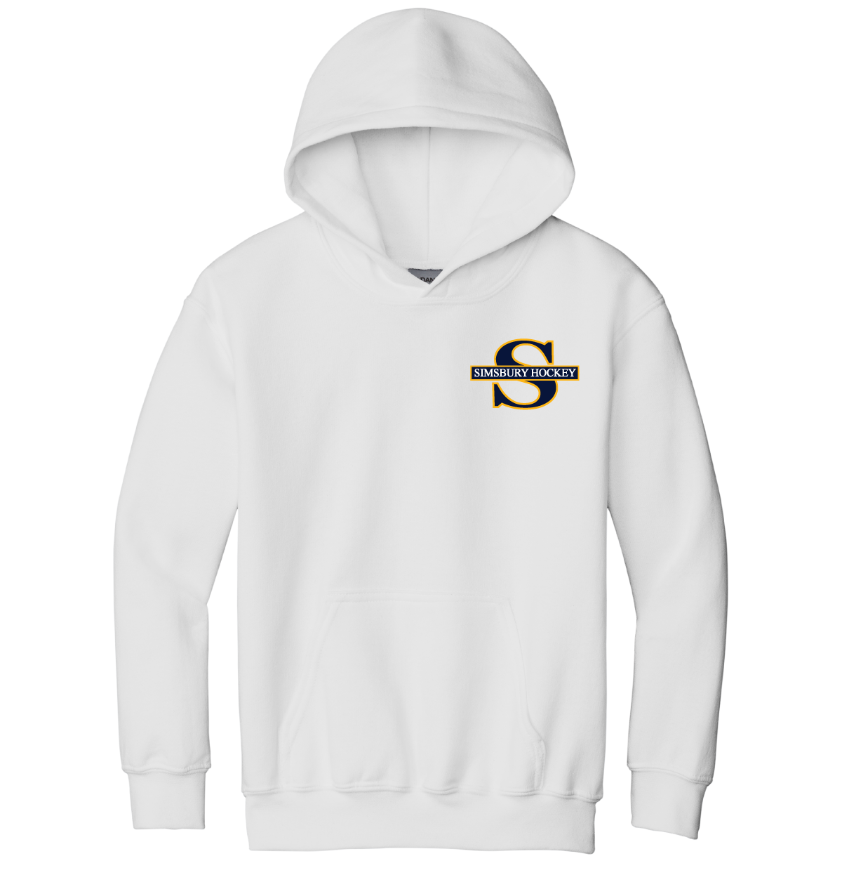 Hooded Sweatshirt: Simsbury Youth Hockey Left Chest Embroidered Logo
