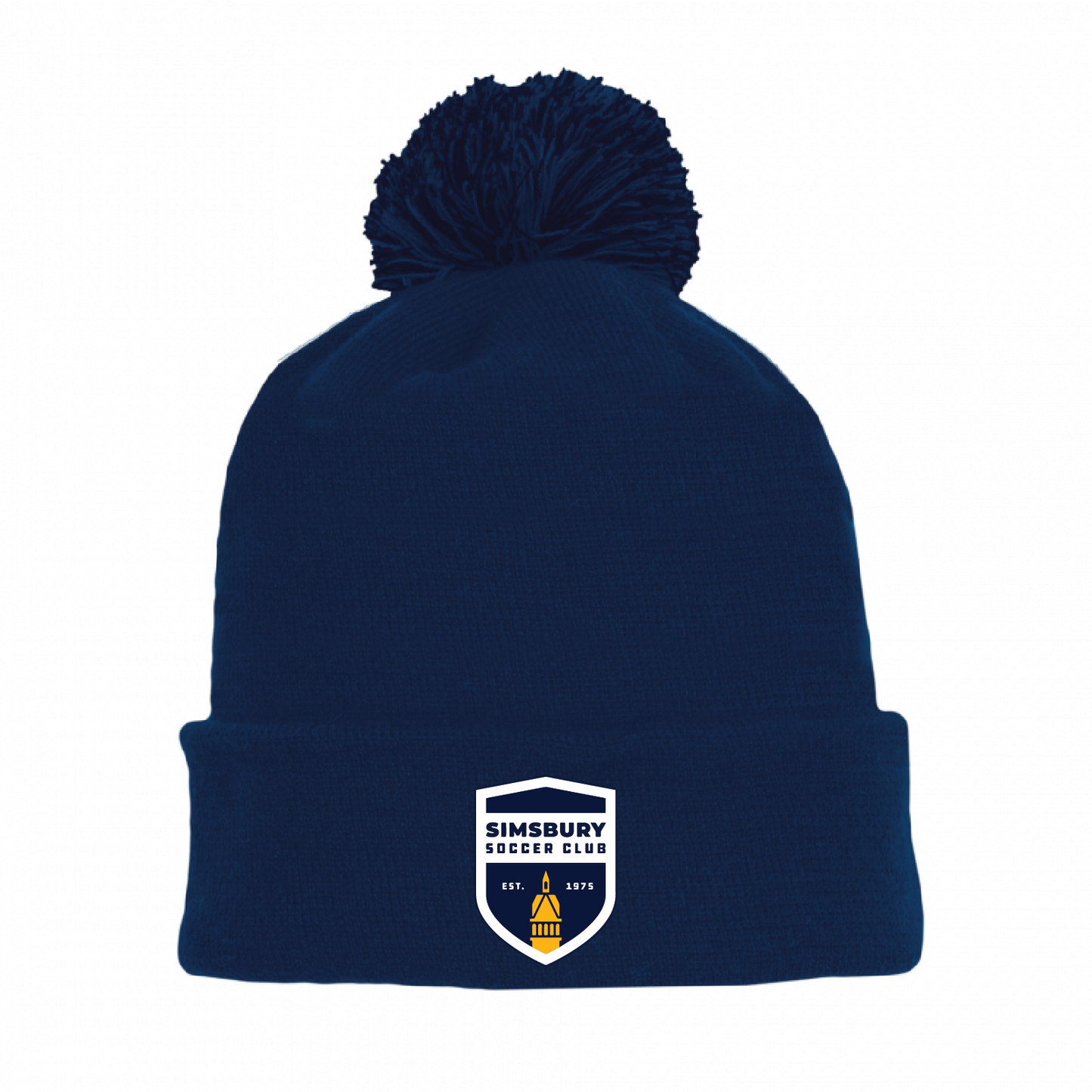 Athletic Knit Winter Pom Hat: Simsbury Soccer Club