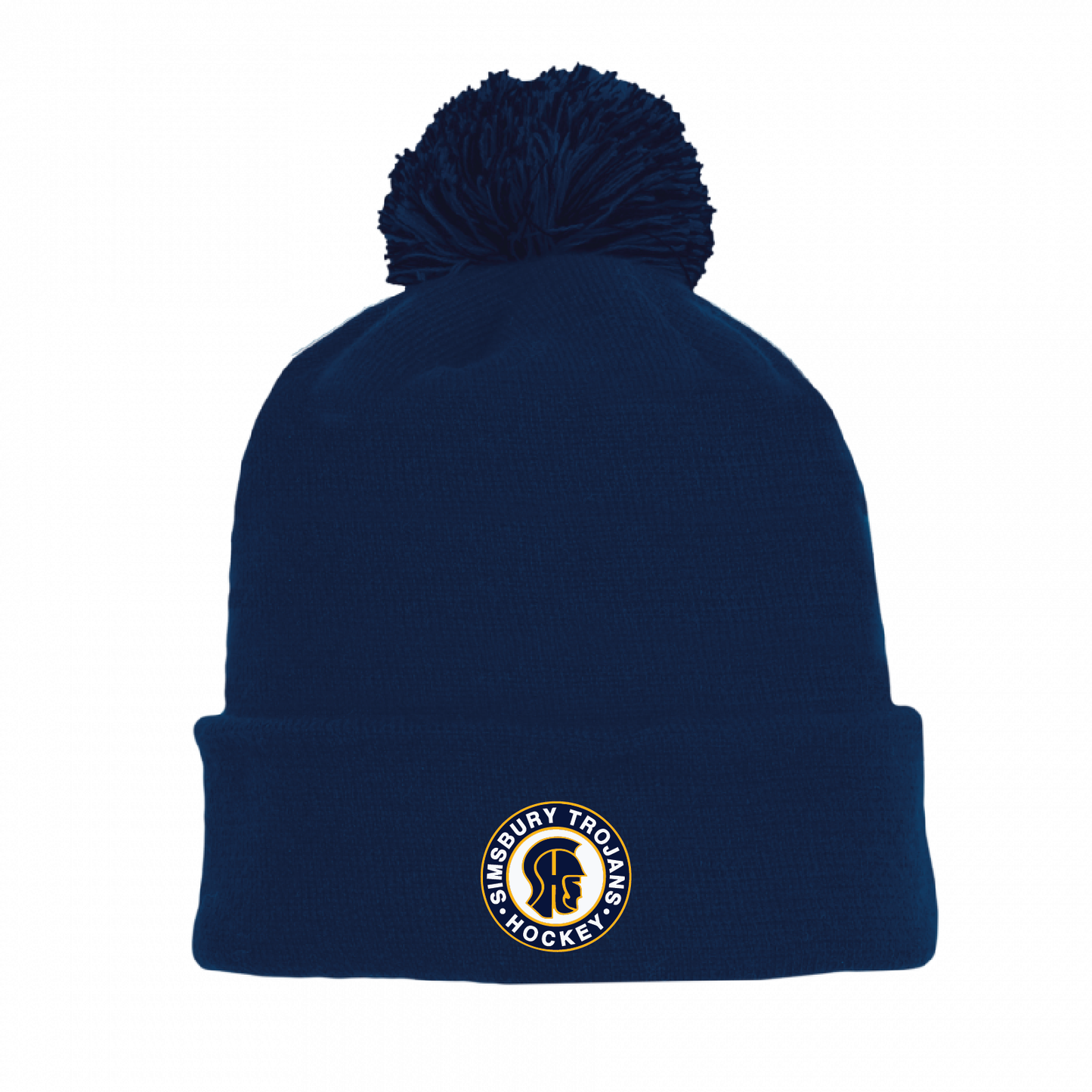 Athletic Knit Winter Pom Hat: SHS Trojans Hockey