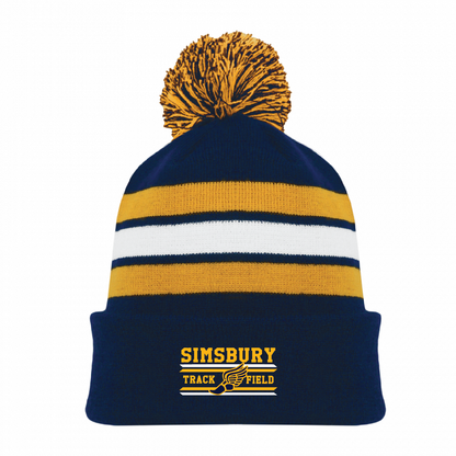 Athletic Knit Winter Pom Hat: SHS Track & Field