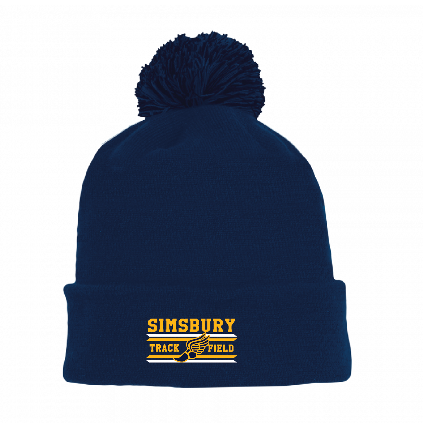 Athletic Knit Winter Pom Hat: SHS Track & Field