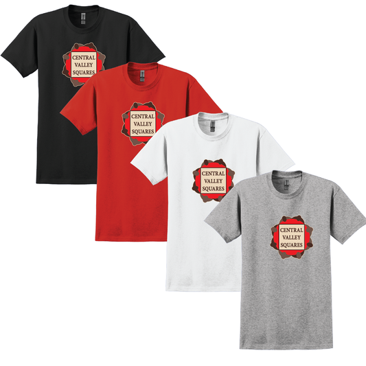 Central Valley Squares T Shirt: Mens Cotton Tee