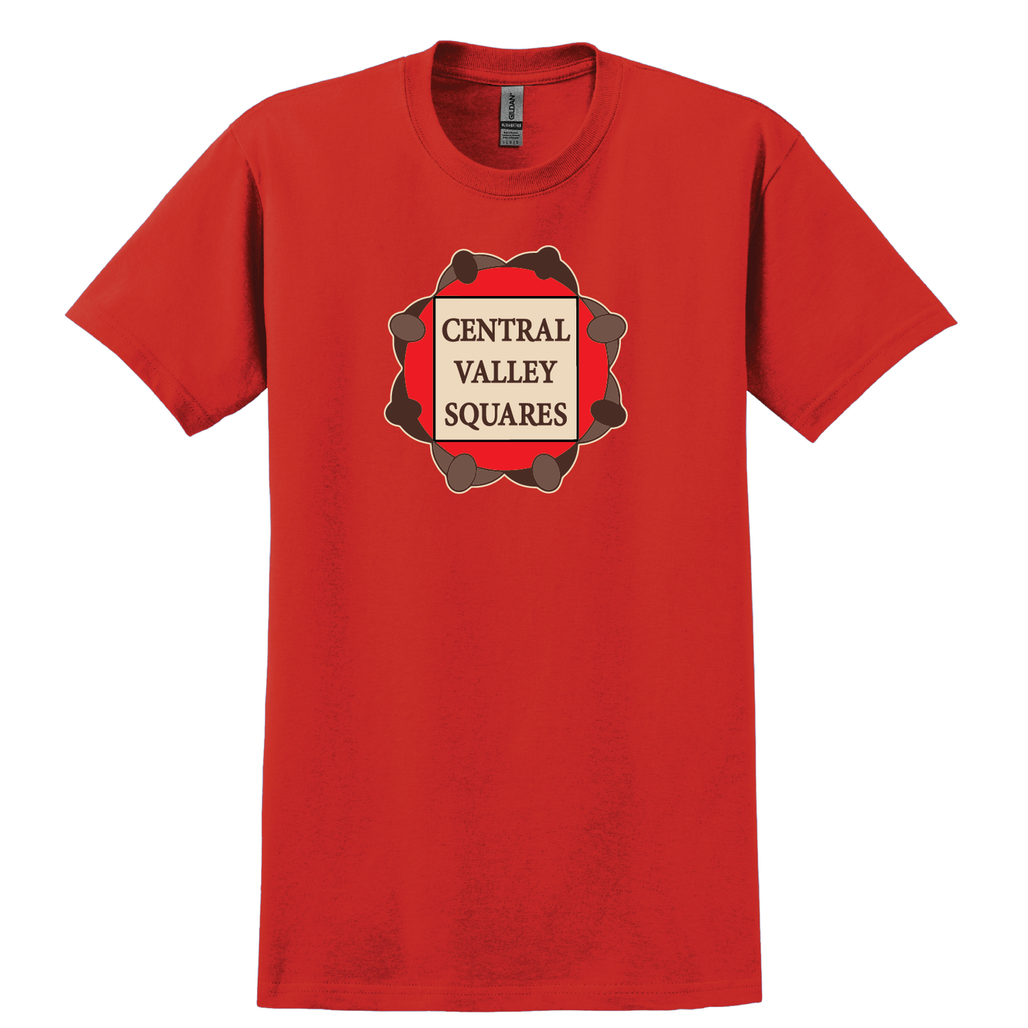 Central Valley Squares T Shirt: Mens Cotton Tee