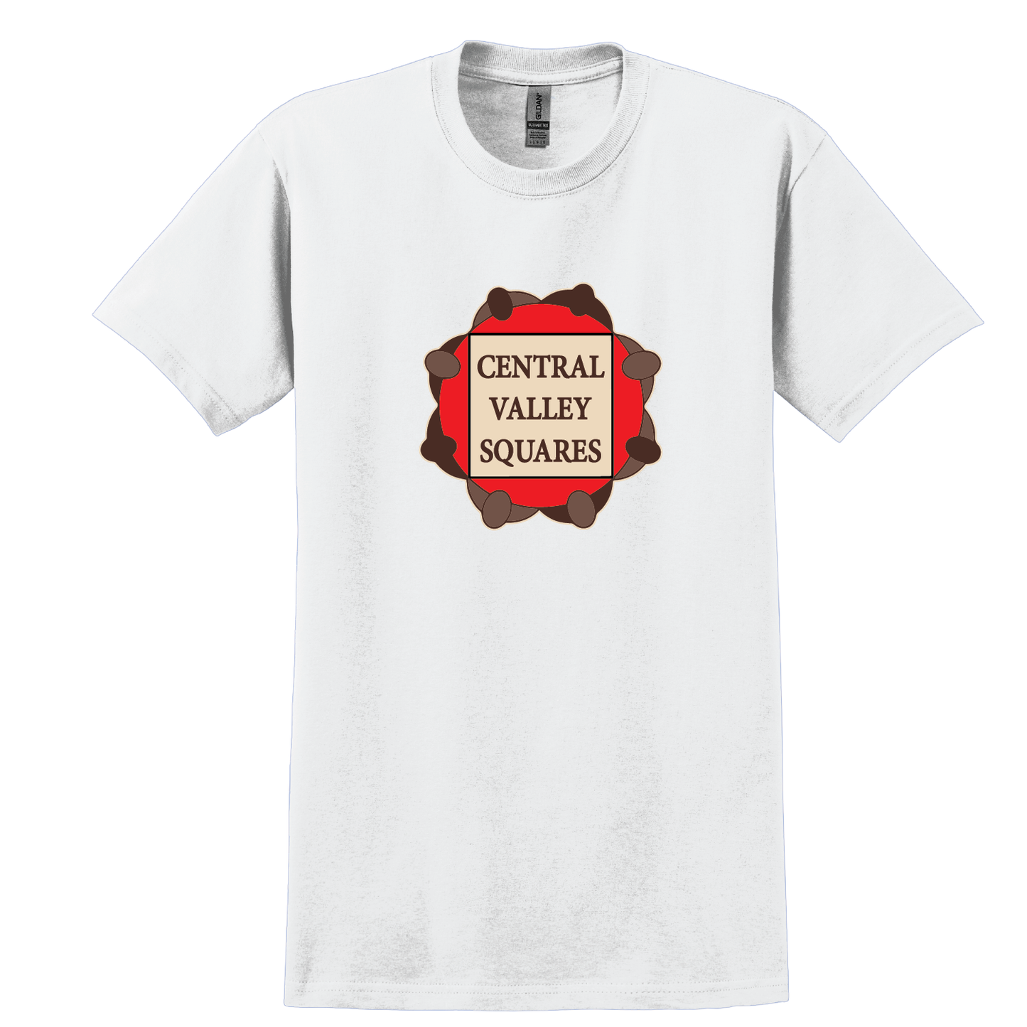 Central Valley Squares T Shirt: Mens Cotton Tee