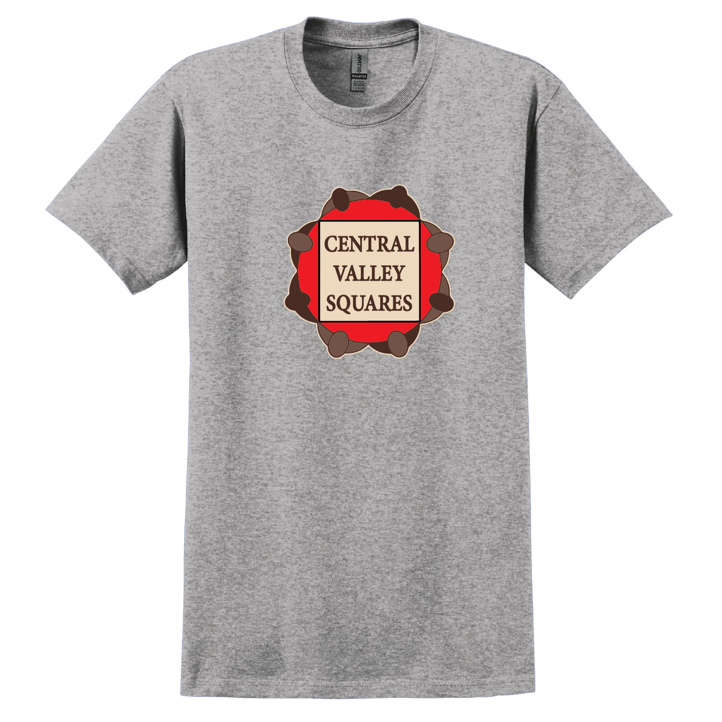 Central Valley Squares T Shirt: Mens Cotton Tee