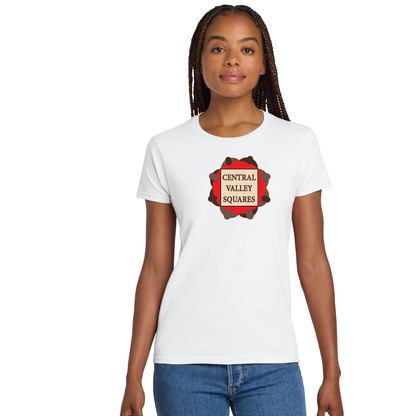 Central Valley Squares T Shirt: Womens Cotton Tee