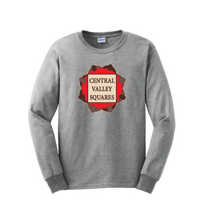 Central Valley Squares T Shirt: Mens Cotton Longsleeve Tee