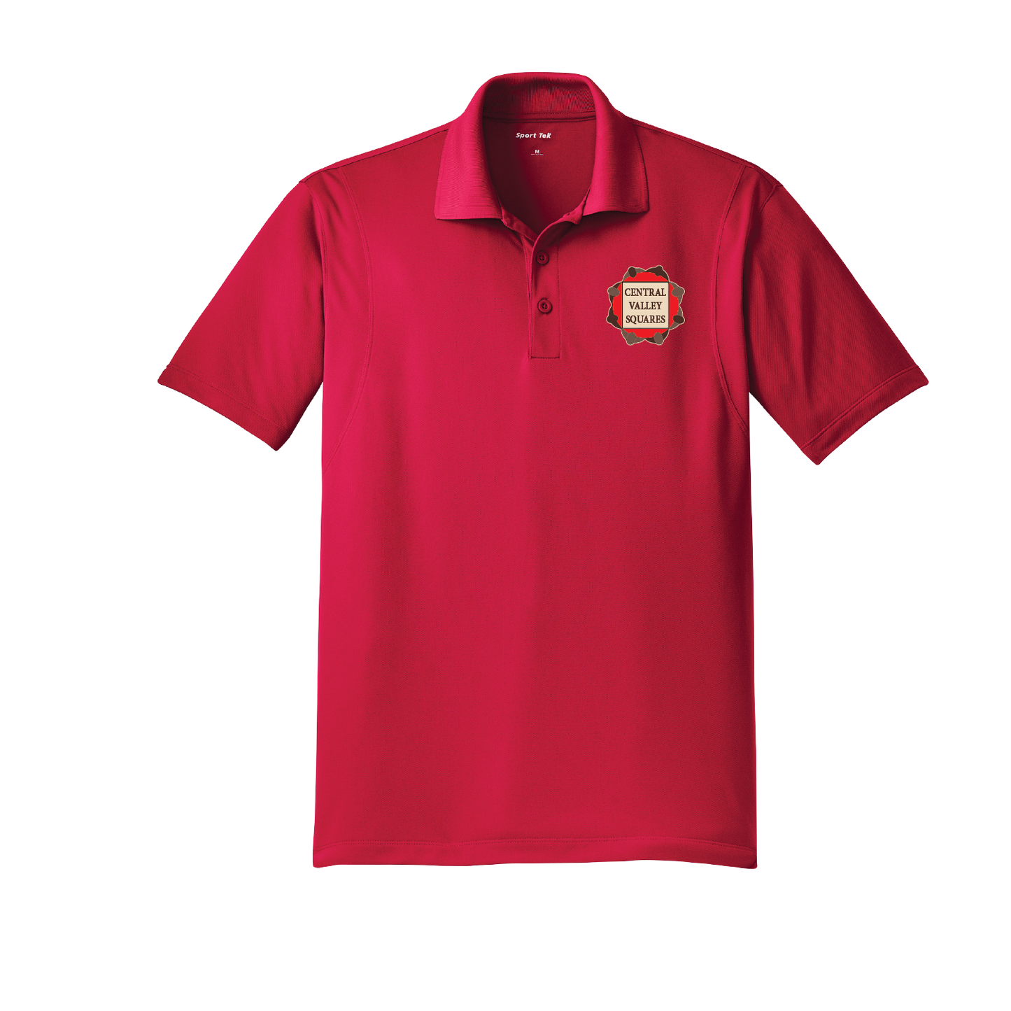 Central Valley Squares Micropique Sport Wick Polo: Mens