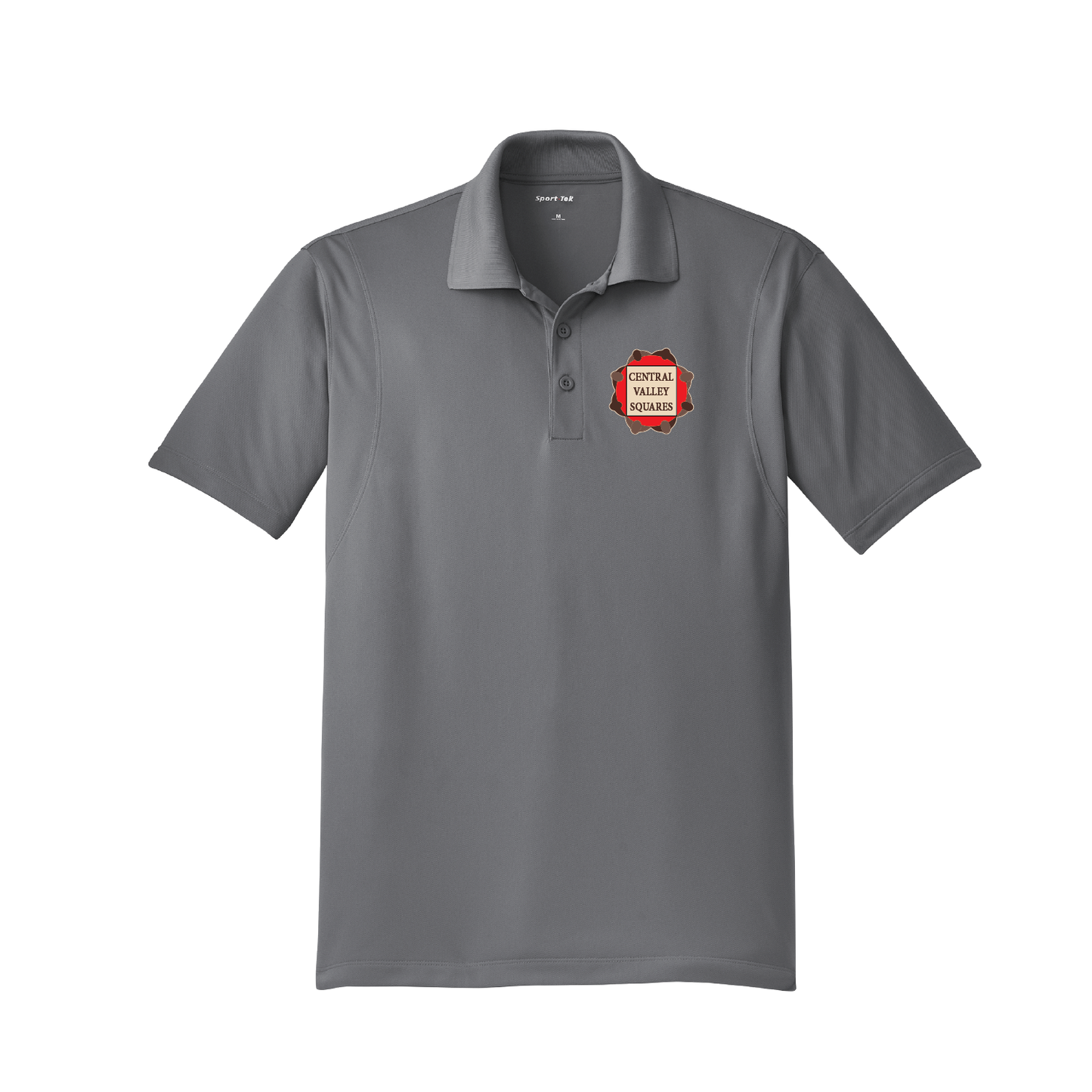 Central Valley Squares Micropique Sport Wick Polo: Mens