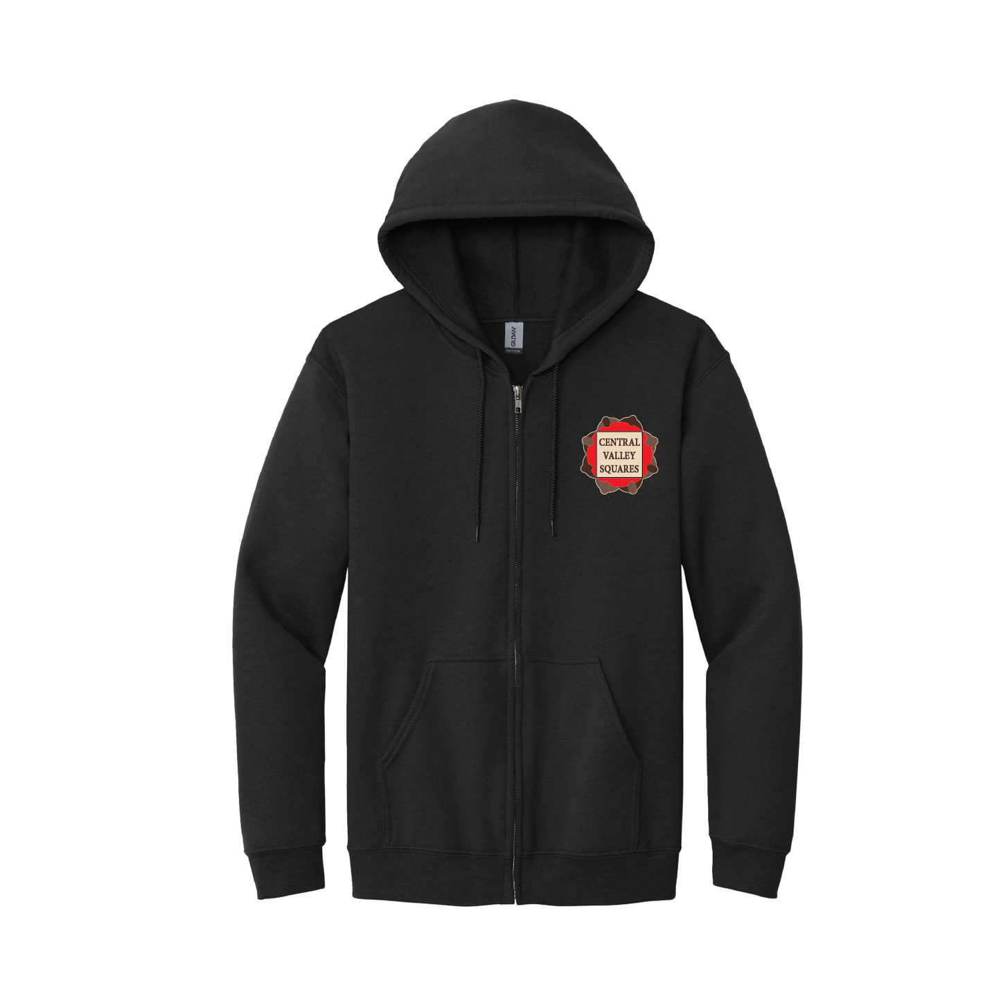 Central Valley Squares Full Zip Hooded Sweatshirt