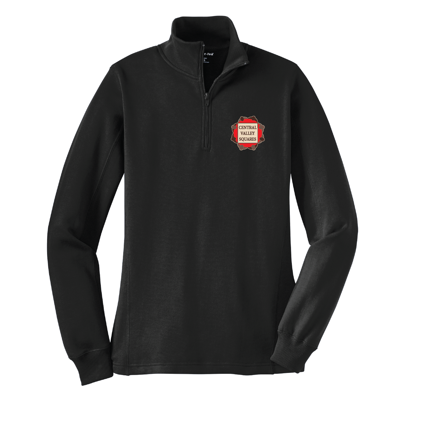 Central Valley Squares 1/4 Zip Sweatshirt: Women's