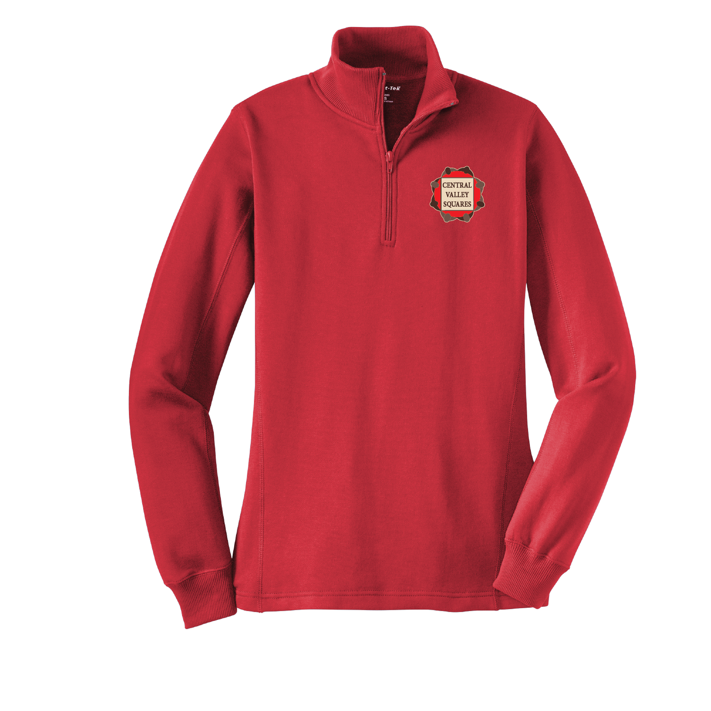 Central Valley Squares 1/4 Zip Sweatshirt: Women's