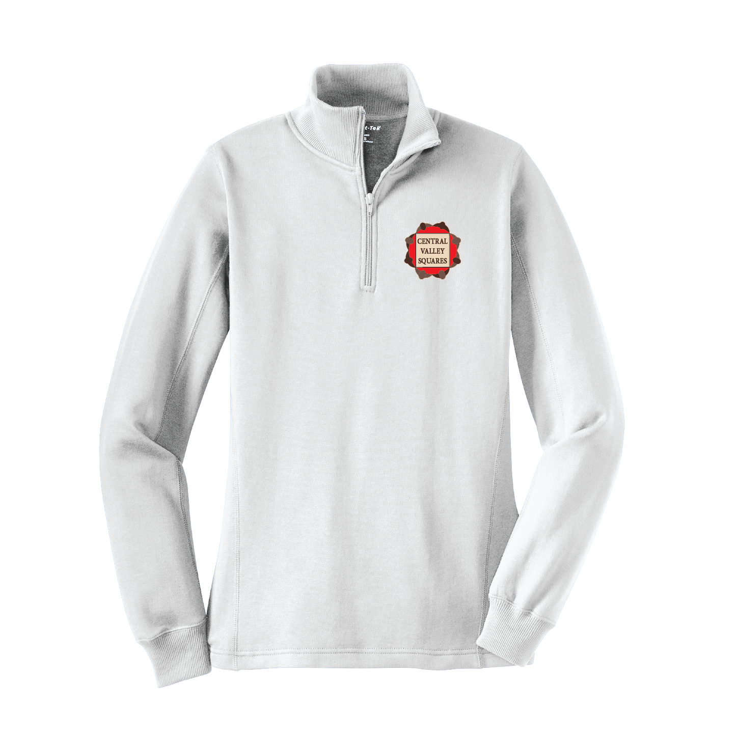 Central Valley Squares 1/4 Zip Sweatshirt: Women's