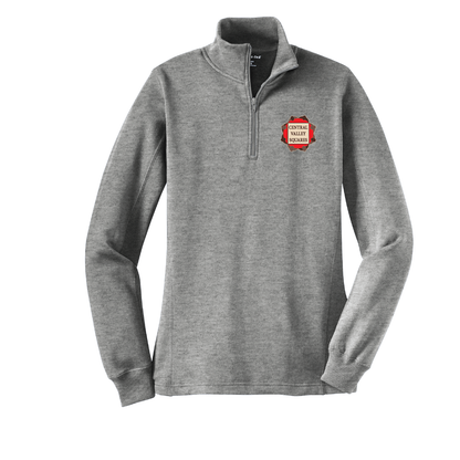 Central Valley Squares 1/4 Zip Sweatshirt: Women's