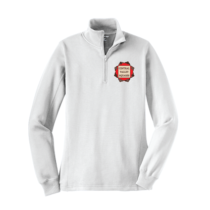 Central Valley Squares 1/4 Zip Sweatshirt: Women's