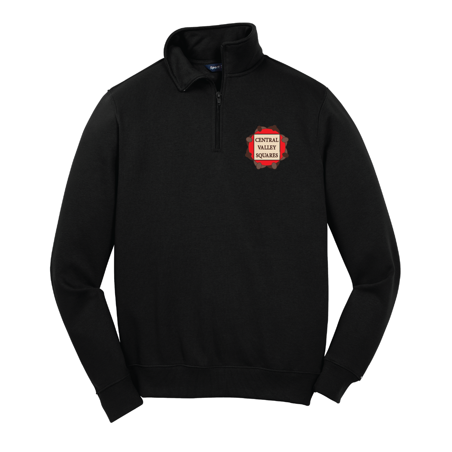 Central Valley Squares 1/4 Zip Sweatshirt: Mens