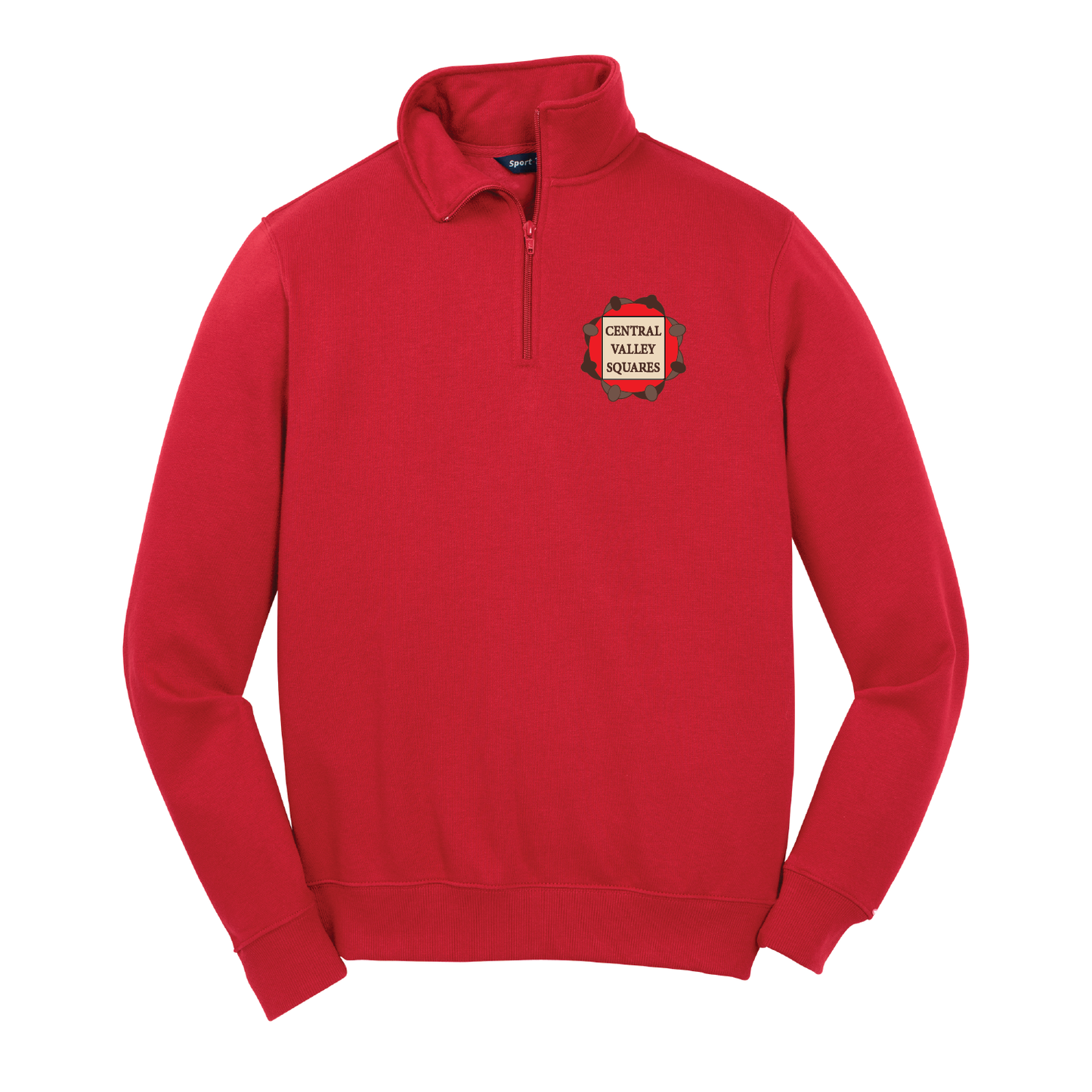 Central Valley Squares 1/4 Zip Sweatshirt: Mens