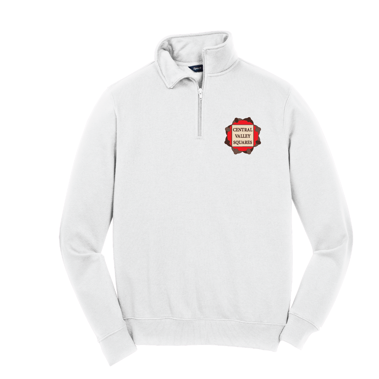 Central Valley Squares 1/4 Zip Sweatshirt: Mens