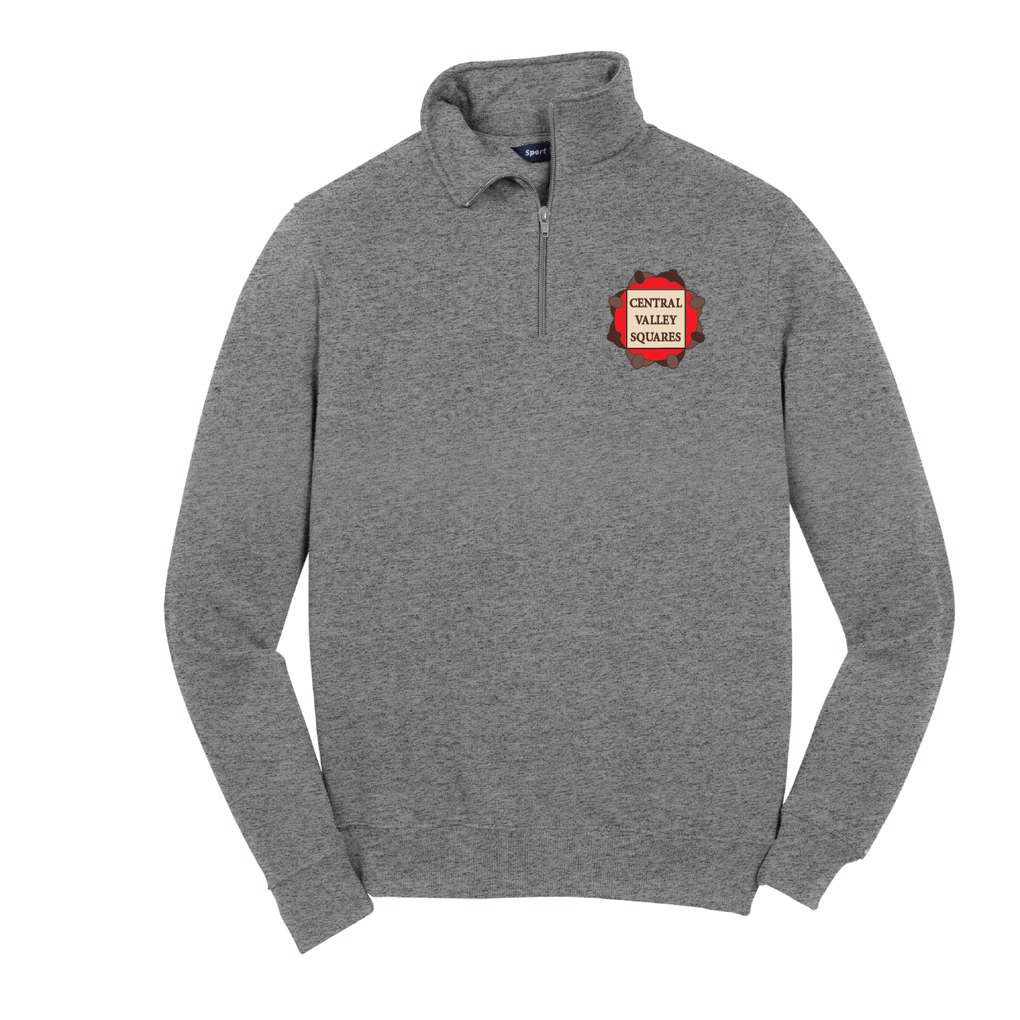 Central Valley Squares 1/4 Zip Sweatshirt: Mens