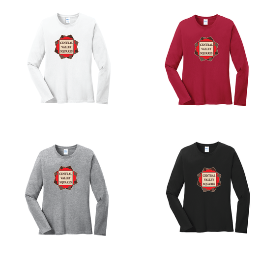 Central Valley Squares Long Sleeve Tee Women's