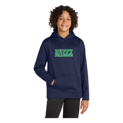 Duffy Elementary: YST244 Sport-Tek Sport-Wick Fleece Hooded Pullover