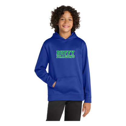 Duffy Elementary: YST244 Sport-Tek Sport-Wick Fleece Hooded Pullover