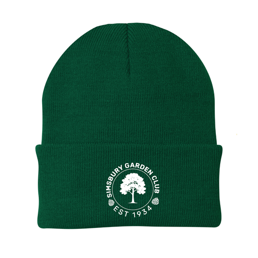 Simsbury Garden Club: Knit Winter Hat Circle Logo