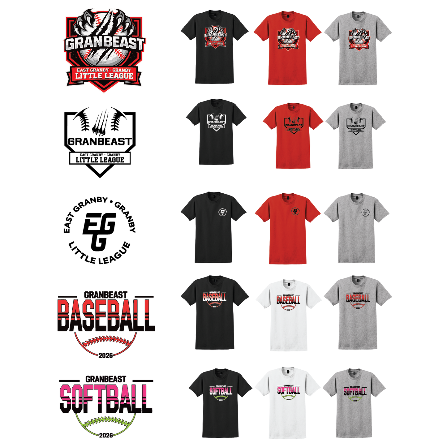 Granbeast LL: 2000 Gildan Cotton Tee (Choose Logo)