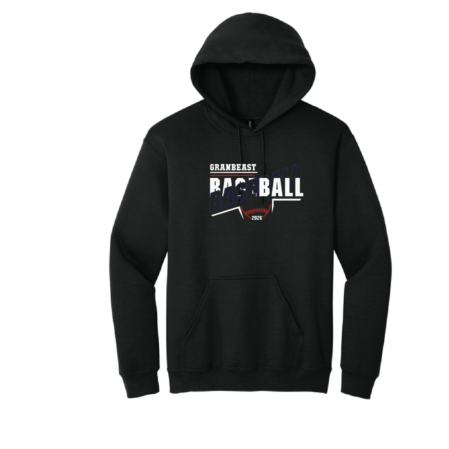 Granbeast: Gildan Hooded Pullover. 18500 (Choose Logo Design)