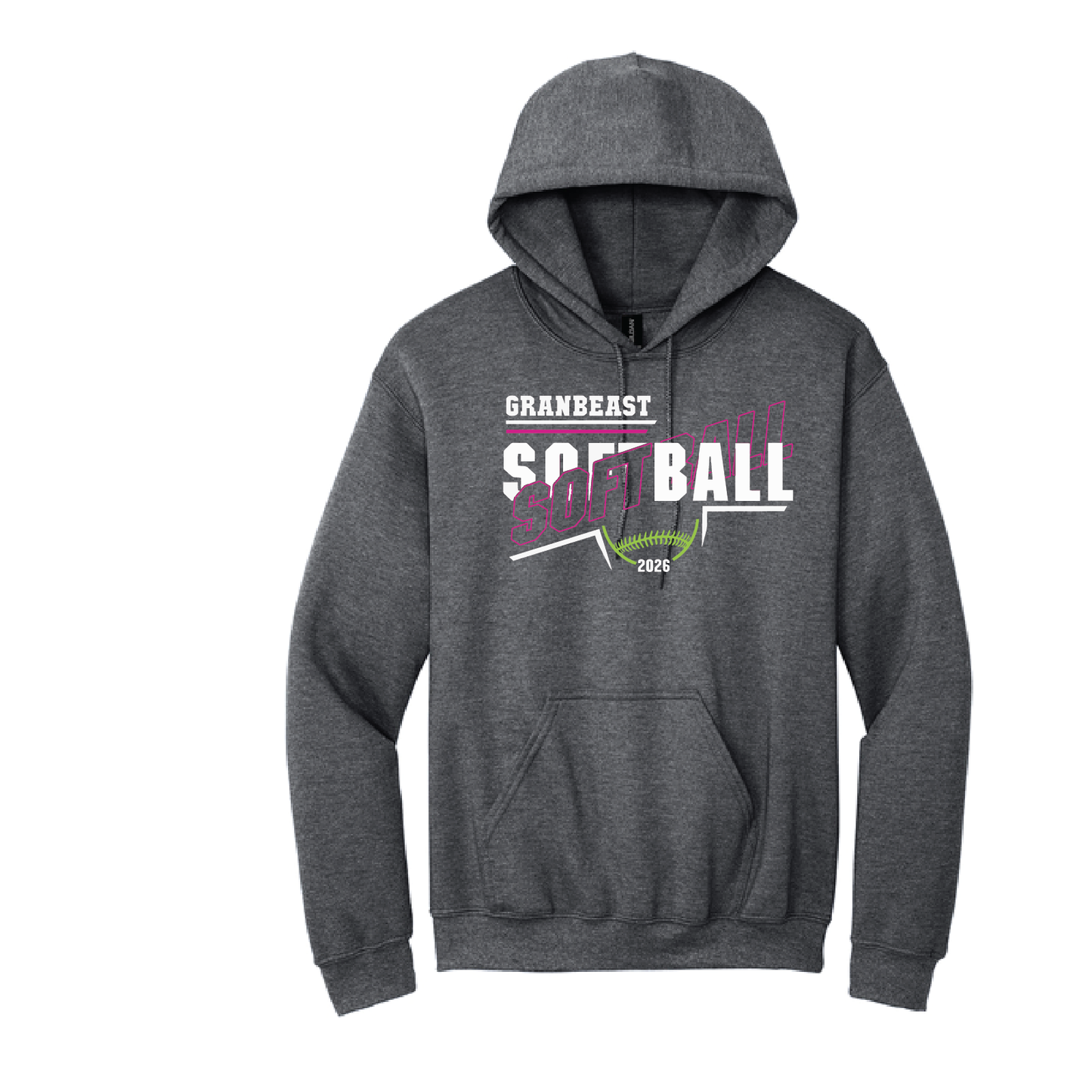 Granbeast: Gildan Hooded Pullover. 18500 (Choose Logo Design)