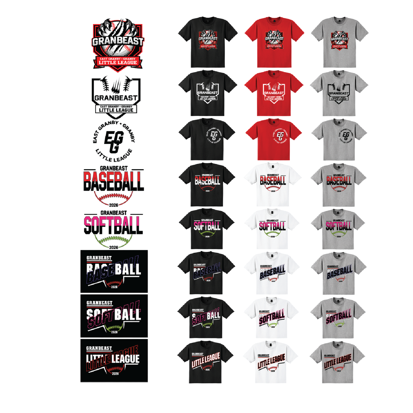 Granbeast LL: 2000 Gildan Cotton Tee (Choose Logo)