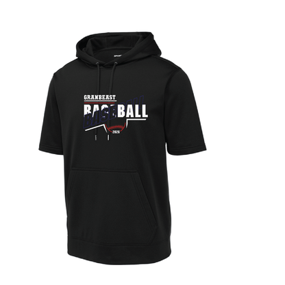 Granbeast: Sport-Tek Fleece Short Sleeve Hooded Pullover. ST251/ YST251 (Choose Logo Design)