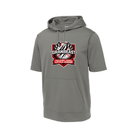 Granbeast: Sport-Tek Fleece Short Sleeve Hooded Pullover. ST251/ YST251 (Choose Logo Design)