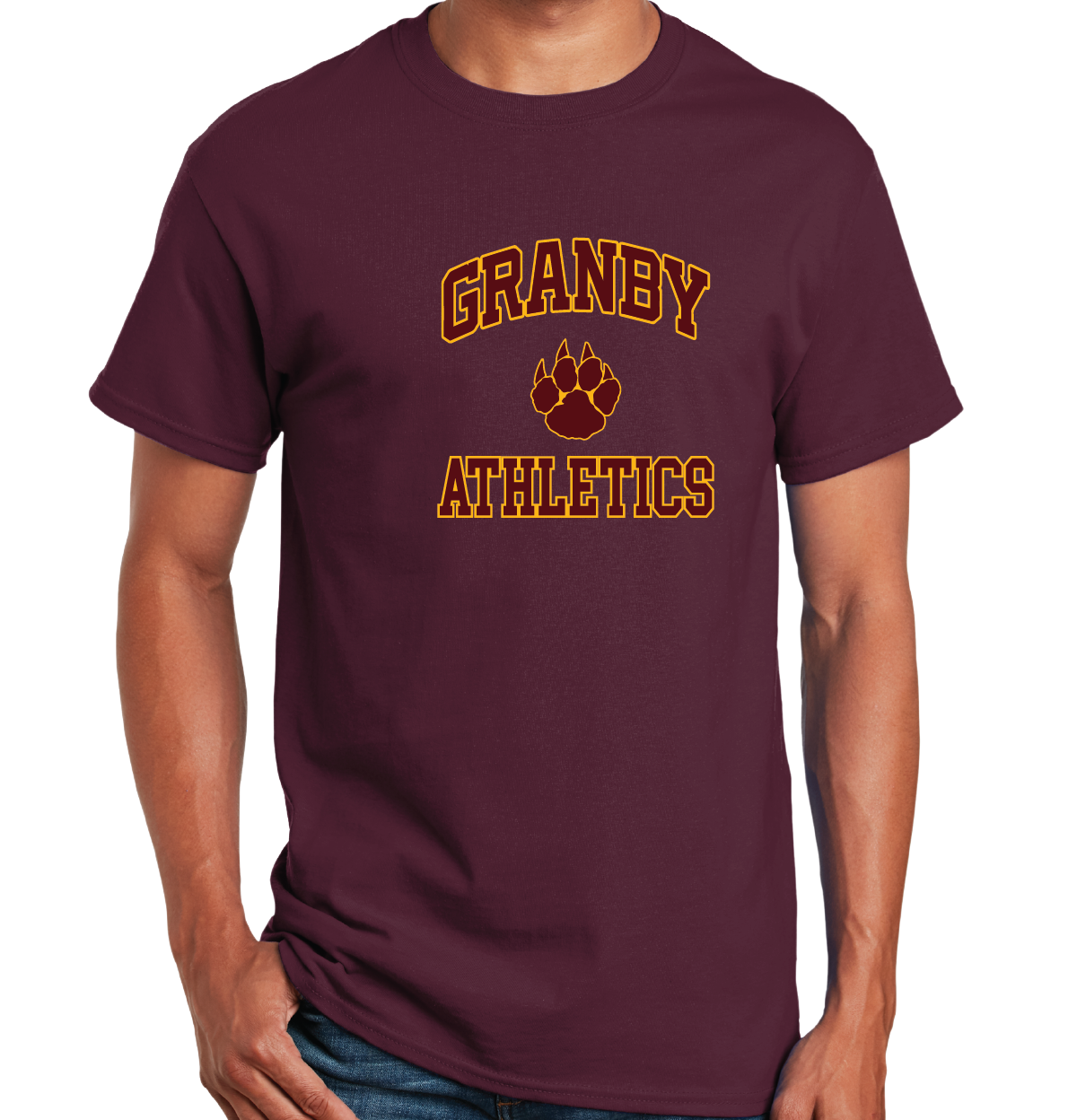 T-Shirt: Granby Athletics Paw